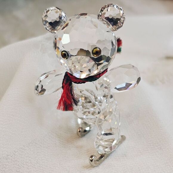 Swarovski Crystal Kris Bear On Skates - Picture 5 of 13